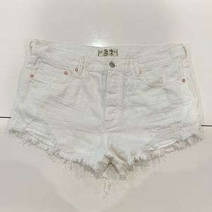 Free People we the free White Jean Shorts Size 31